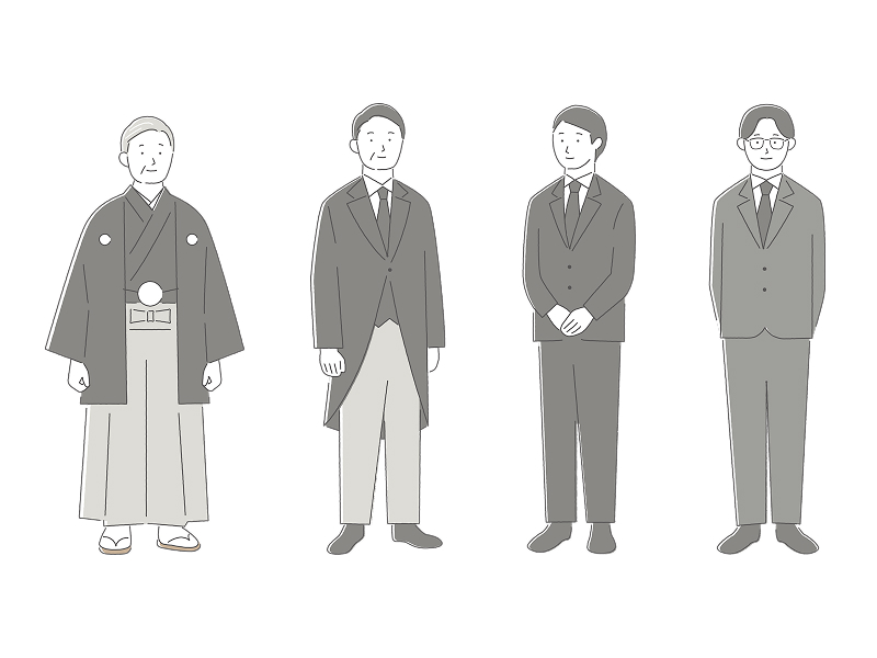 男性の服装